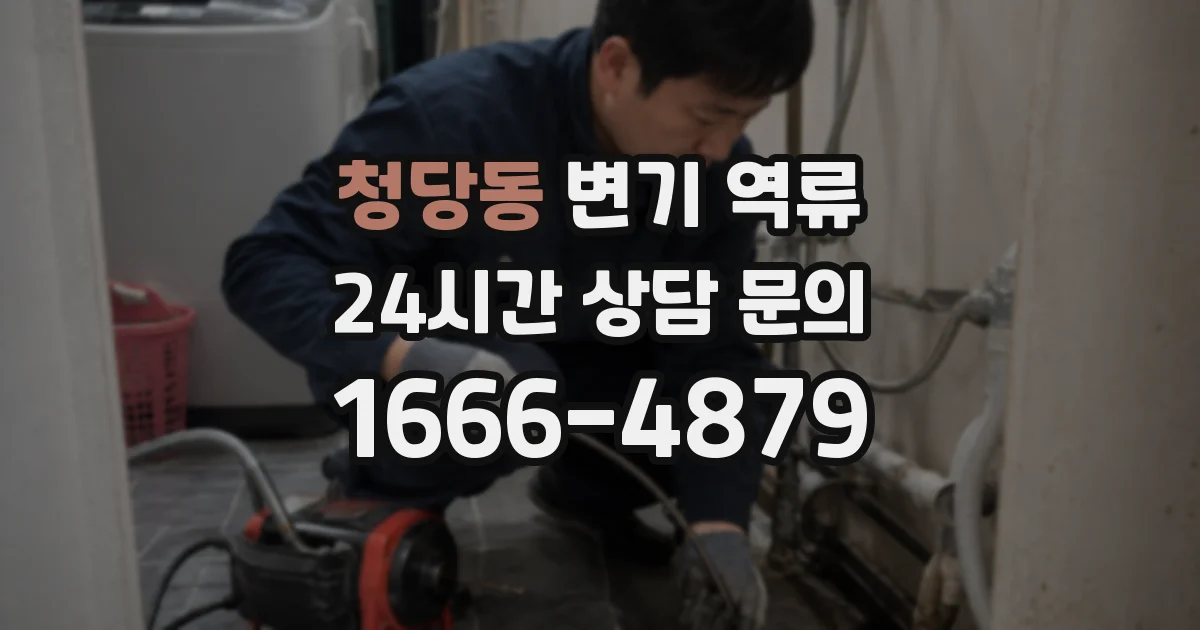 청당동 변기 역류