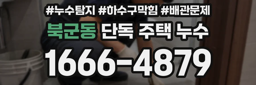 북군동 단독 주택 누수