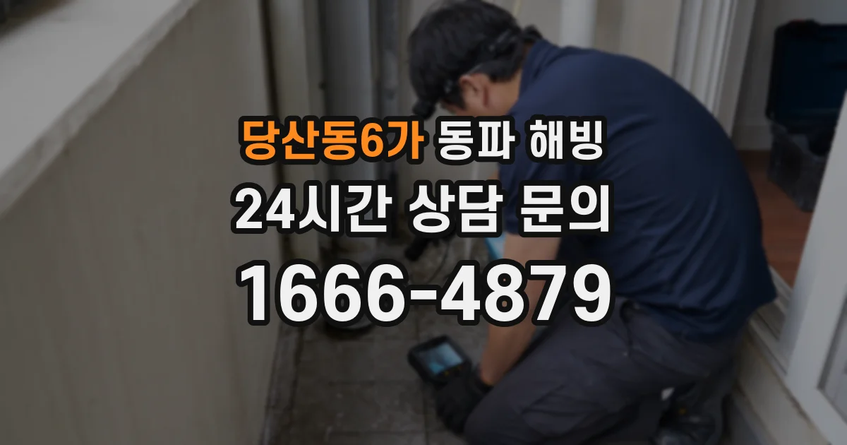 당산동6가 동파 해빙