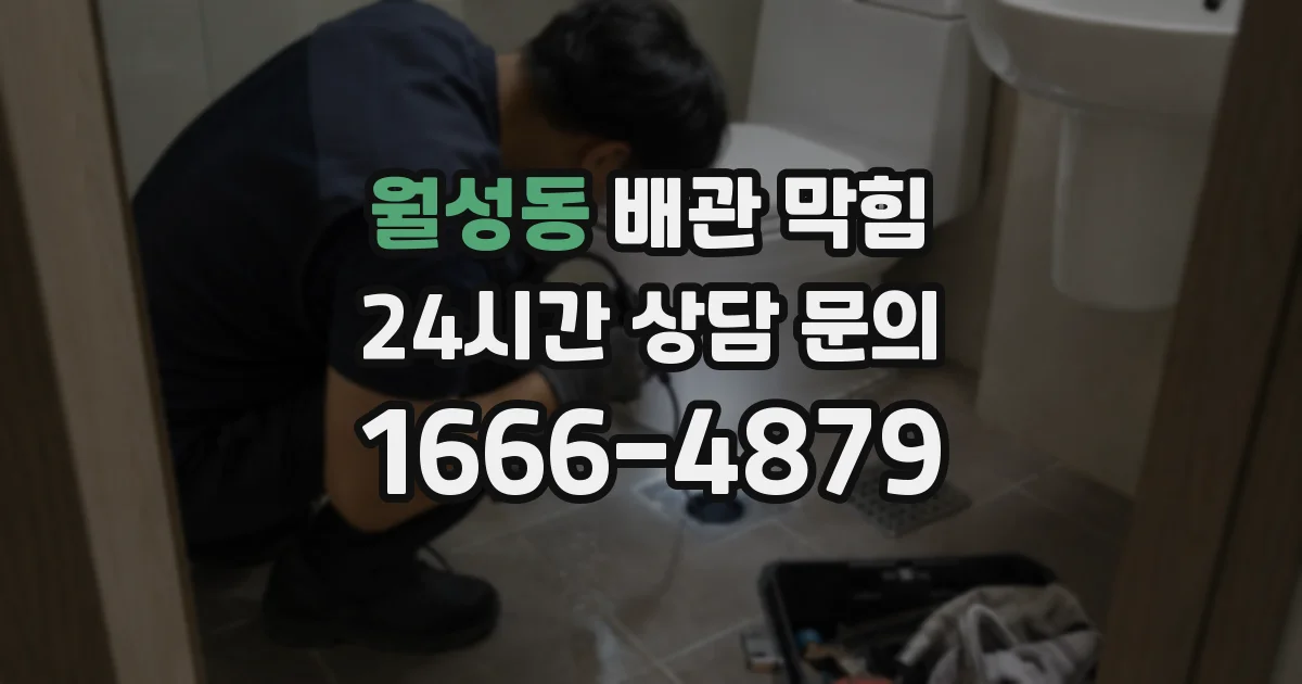 월성동 배관 막힘