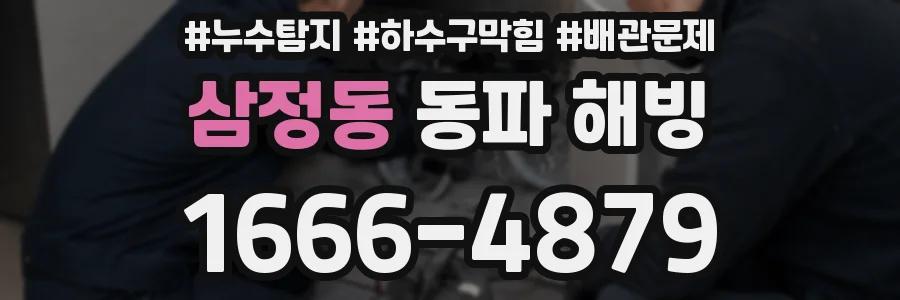 삼정동 동파 해빙
