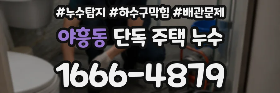 야흥동 단독 주택 누수