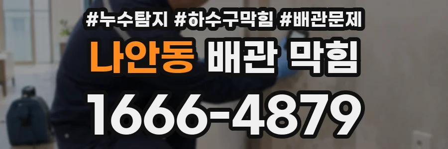 나안동 배관 막힘