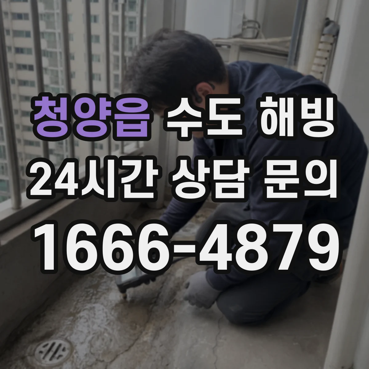 청양읍 수도 해빙