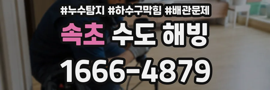 속초 수도 해빙