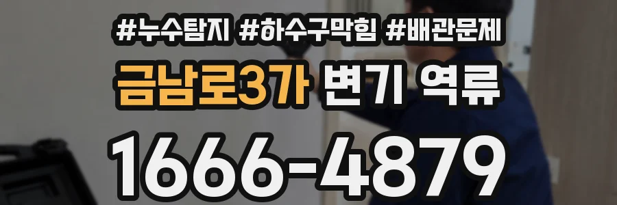 금남로3가 변기 역류