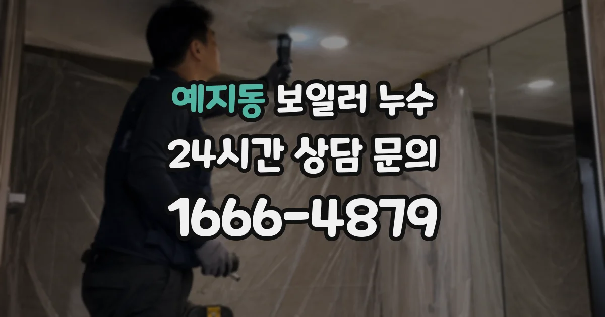 예지동 보일러 누수