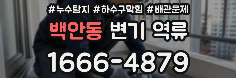 백안동 변기 역류