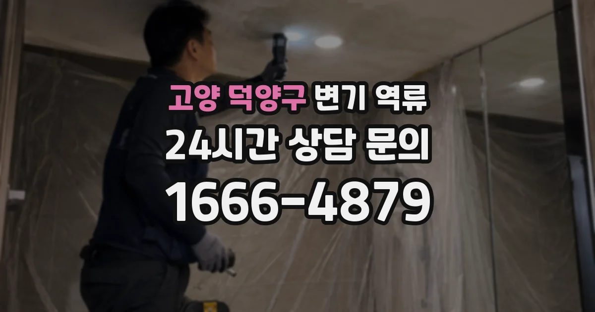 고양 덕양구 변기 역류