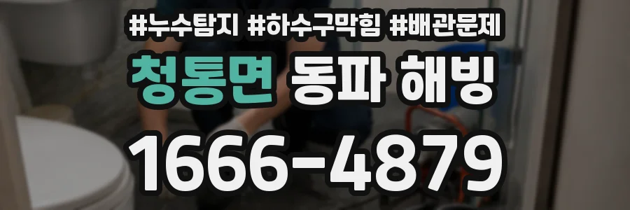 청통면 동파 해빙