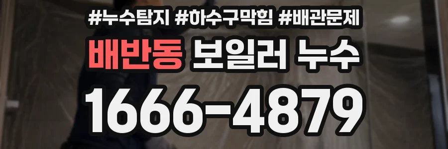 배반동 보일러 누수