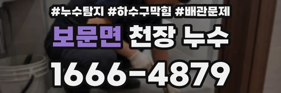 보문면 천장 누수