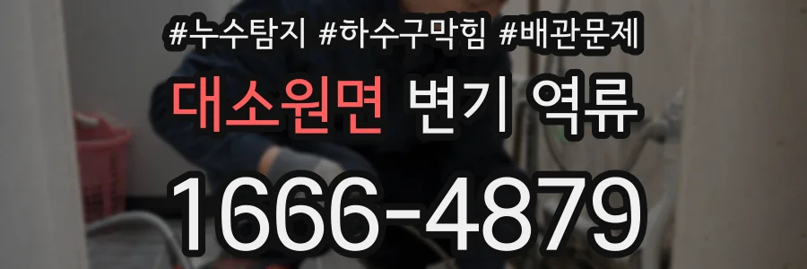 대소원면 변기 역류