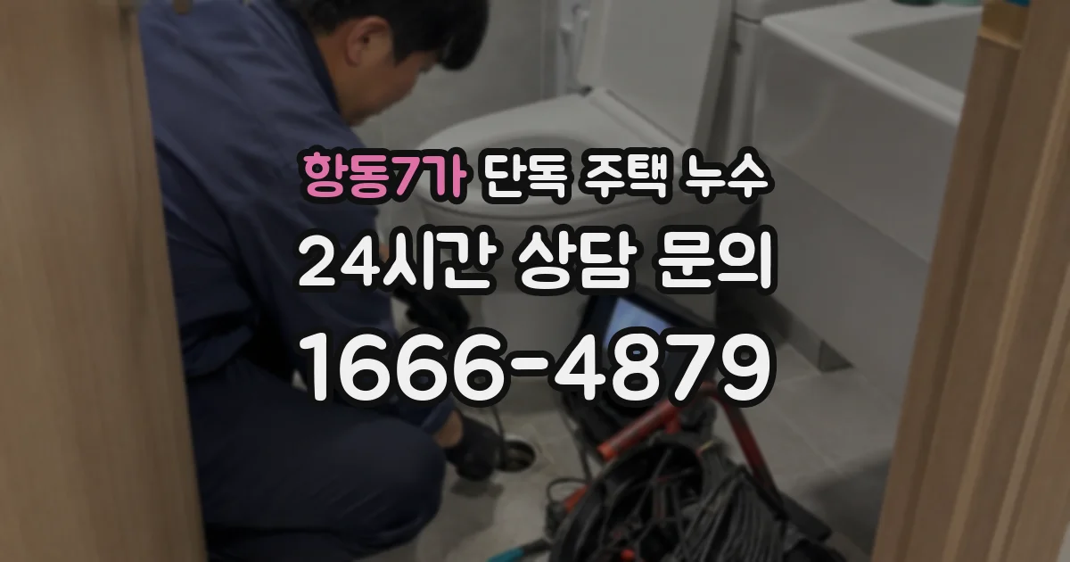 항동7가 단독 주택 누수