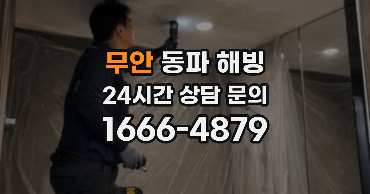 무안 동파 해빙