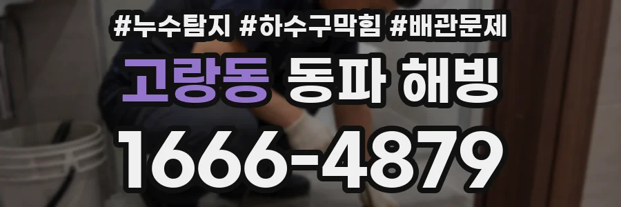 고랑동 동파 해빙