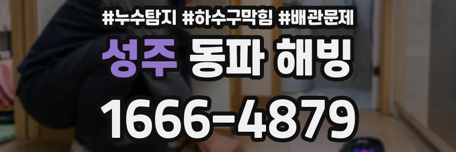 성주 동파 해빙