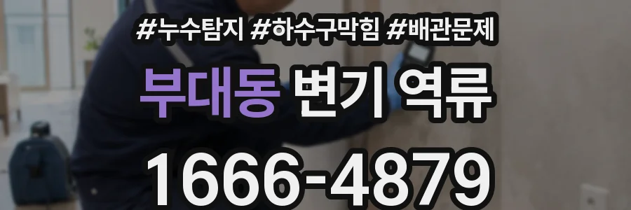 부대동 변기 역류