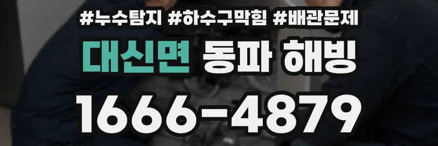 대신면 동파 해빙
