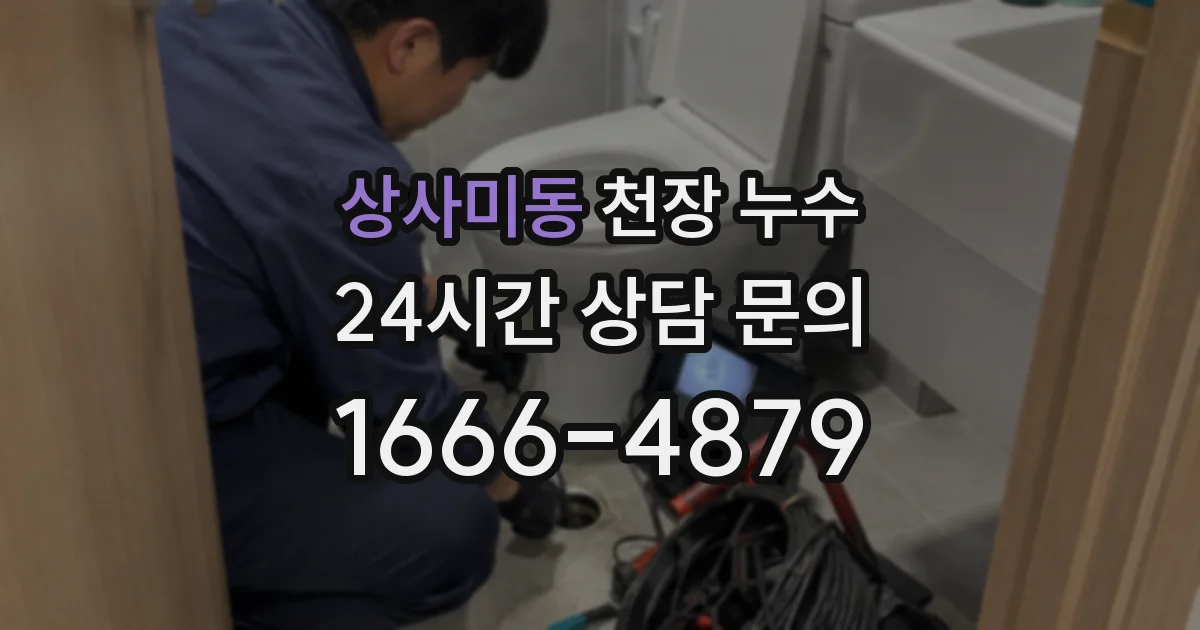 상사미동 천장 누수