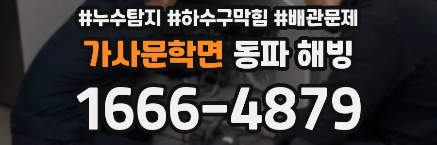 가사문학면 동파 해빙