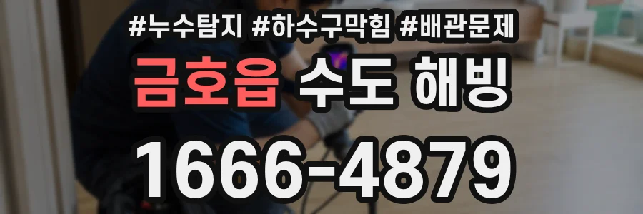 금호읍 수도 해빙
