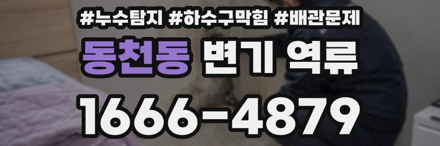 동천동 변기 역류
