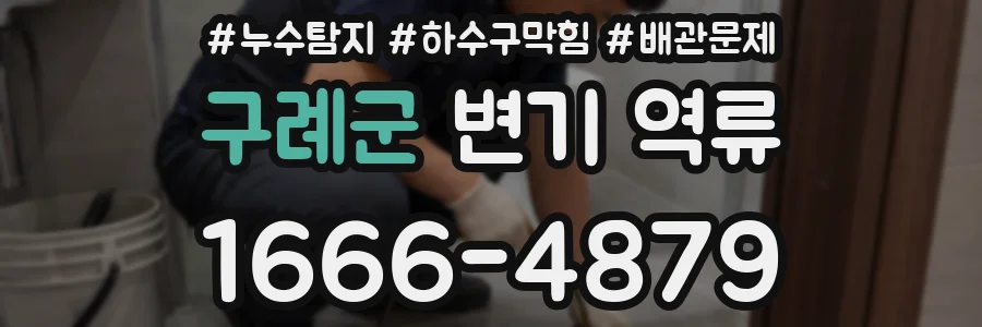 구례군 변기 역류