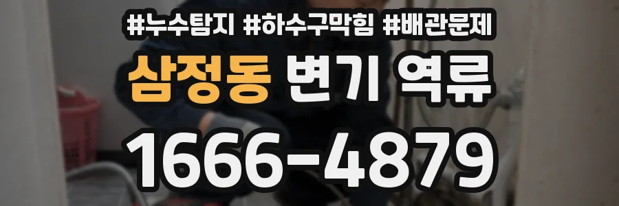 삼정동 변기 역류