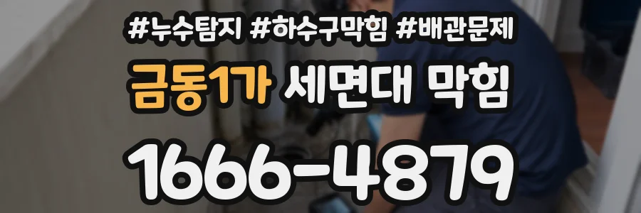 금동1가 세면대 막힘