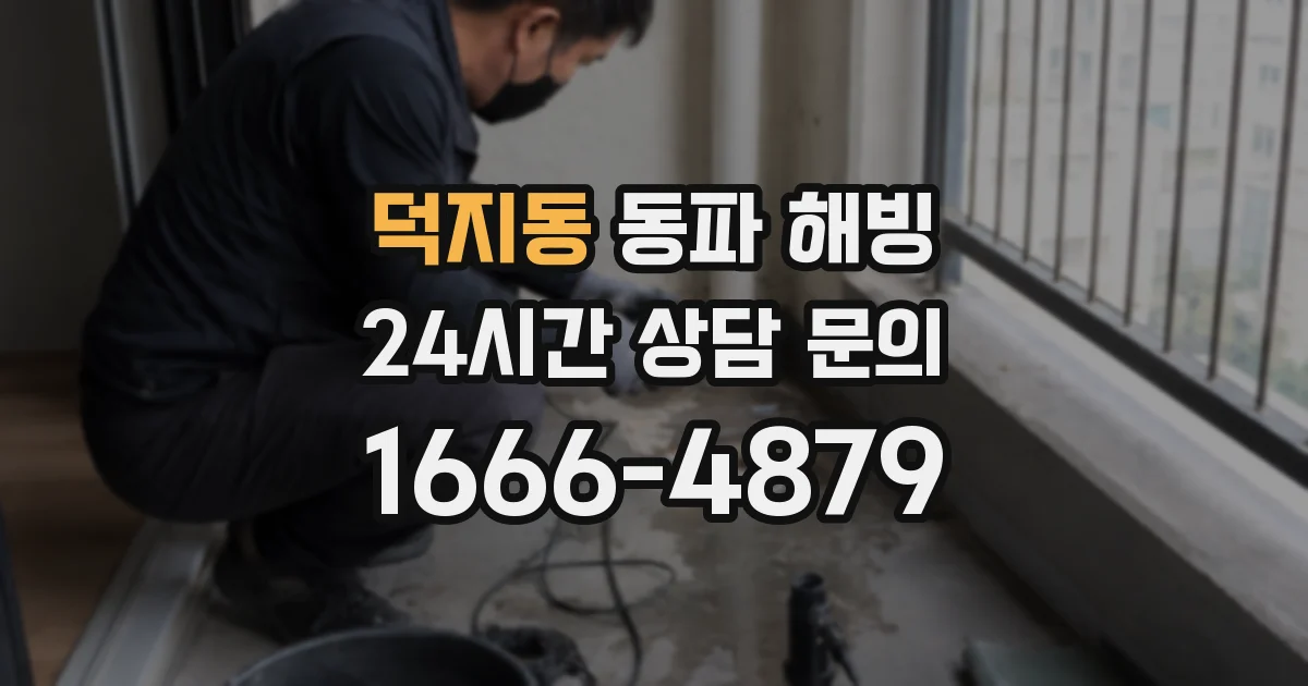 덕지동 동파 해빙