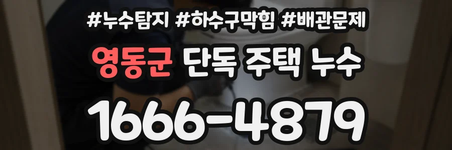 영동군 단독 주택 누수