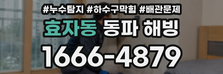 효자동 동파 해빙