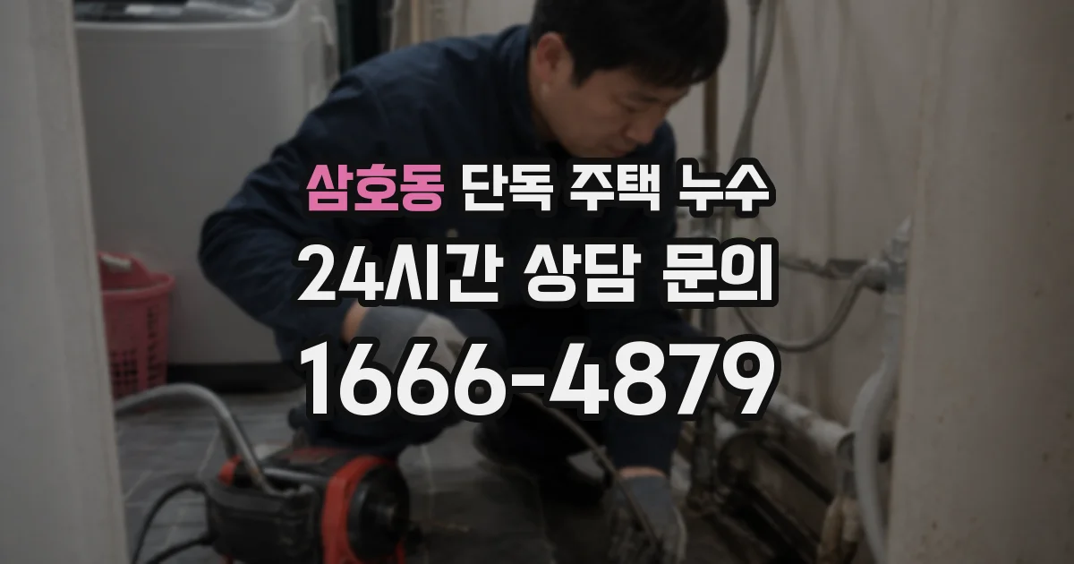 삼호동 단독 주택 누수