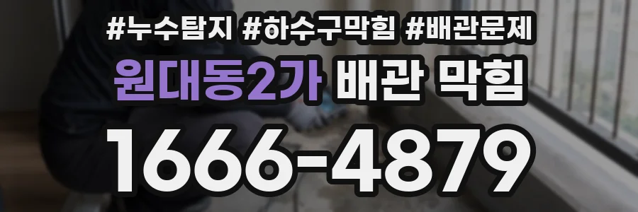 원대동2가 배관 막힘