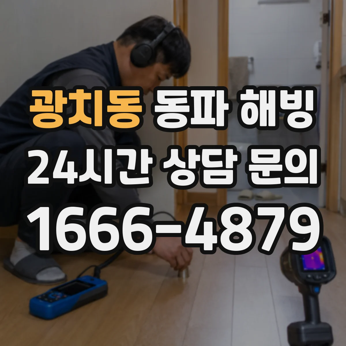 광치동 동파 해빙