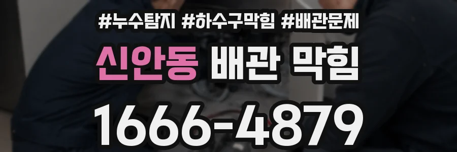 신안동 배관 막힘