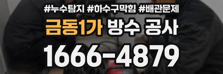 금동1가 방수 공사