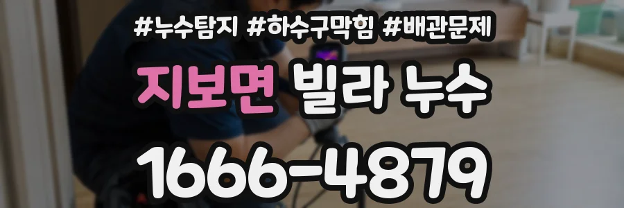 지보면 빌라 누수