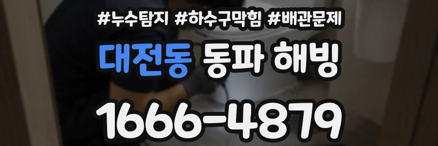 대전동 동파 해빙
