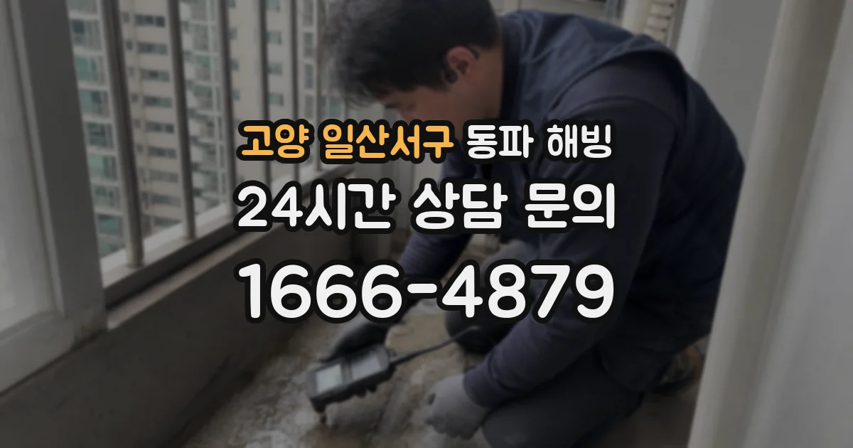 고양 일산서구 동파 해빙