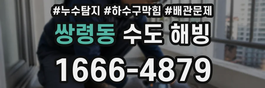 쌍령동 수도 해빙