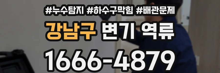 강남구 변기 역류
