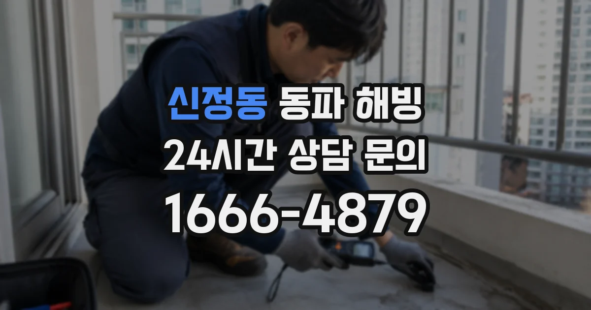 신정동 동파 해빙