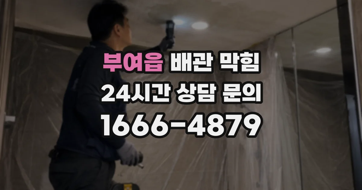 부여읍 배관 막힘