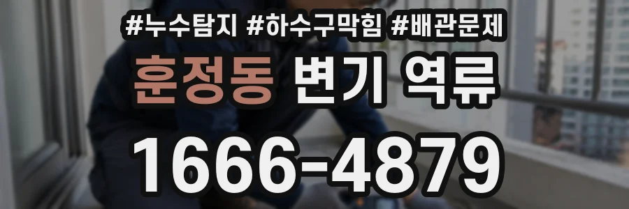 훈정동 변기 역류