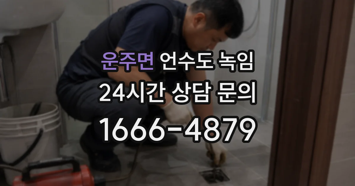 운주면 언수도 녹임