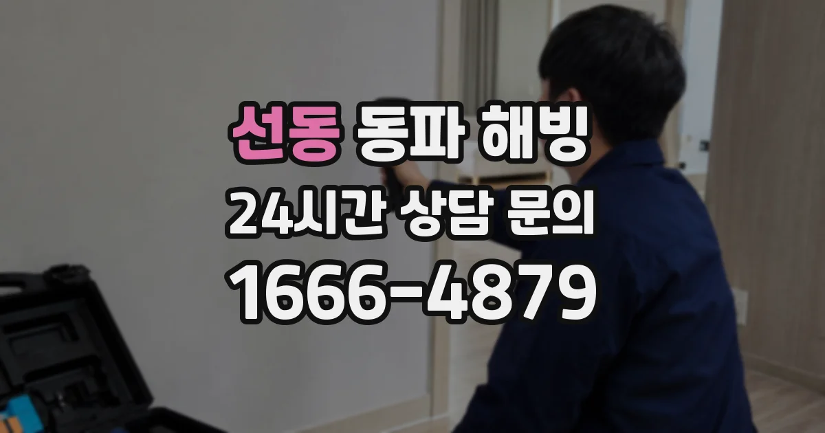 선동 동파 해빙