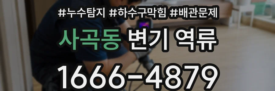 사곡동 변기 역류