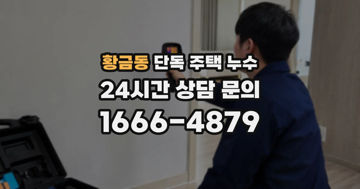 황금동 단독 주택 누수